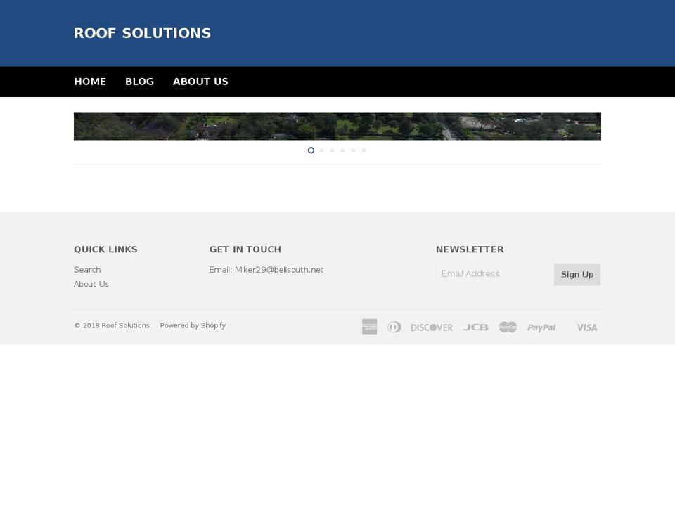 mrroofsolutions.com — Shopify storefront screenshot
