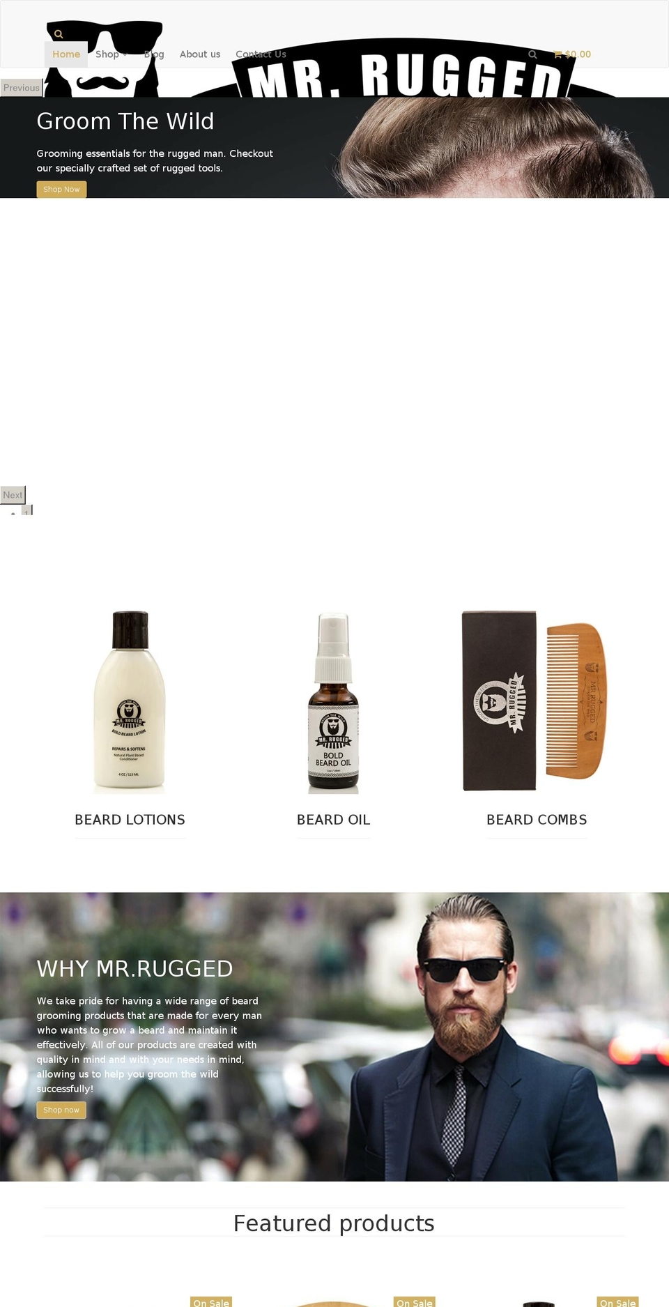 mrrugged.com shopify website screenshot