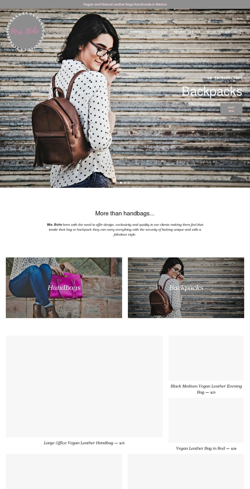 mrsbohoco.com shopify website screenshot