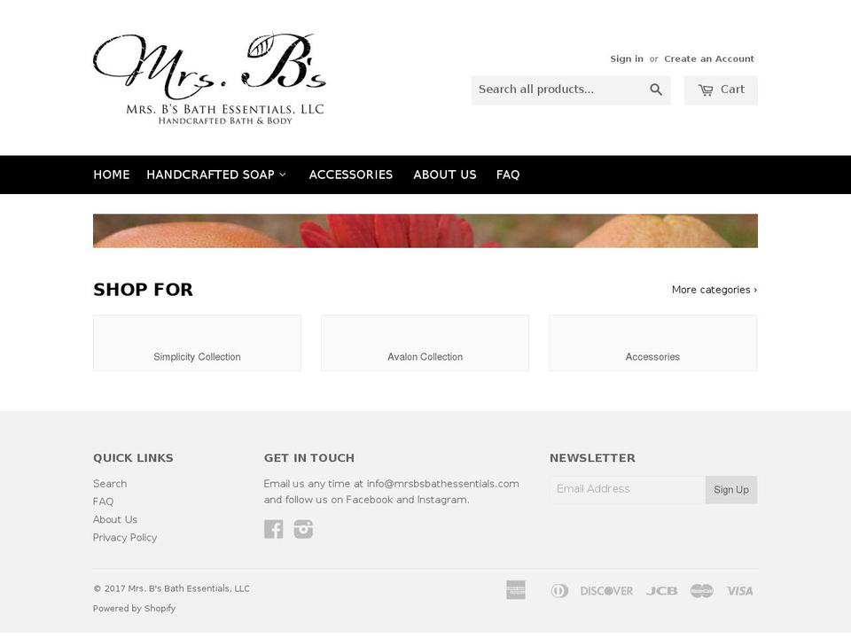 mrsbssoap.com shopify website screenshot