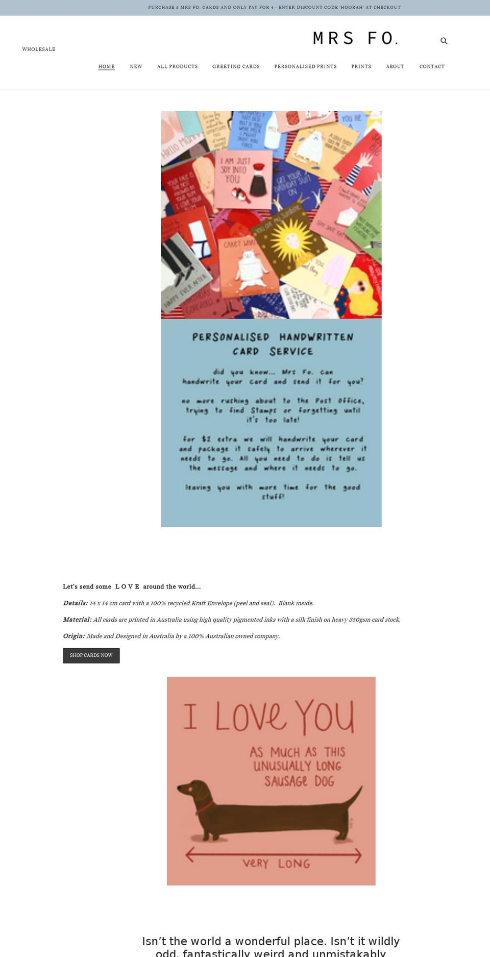 mrsfo.com shopify website screenshot