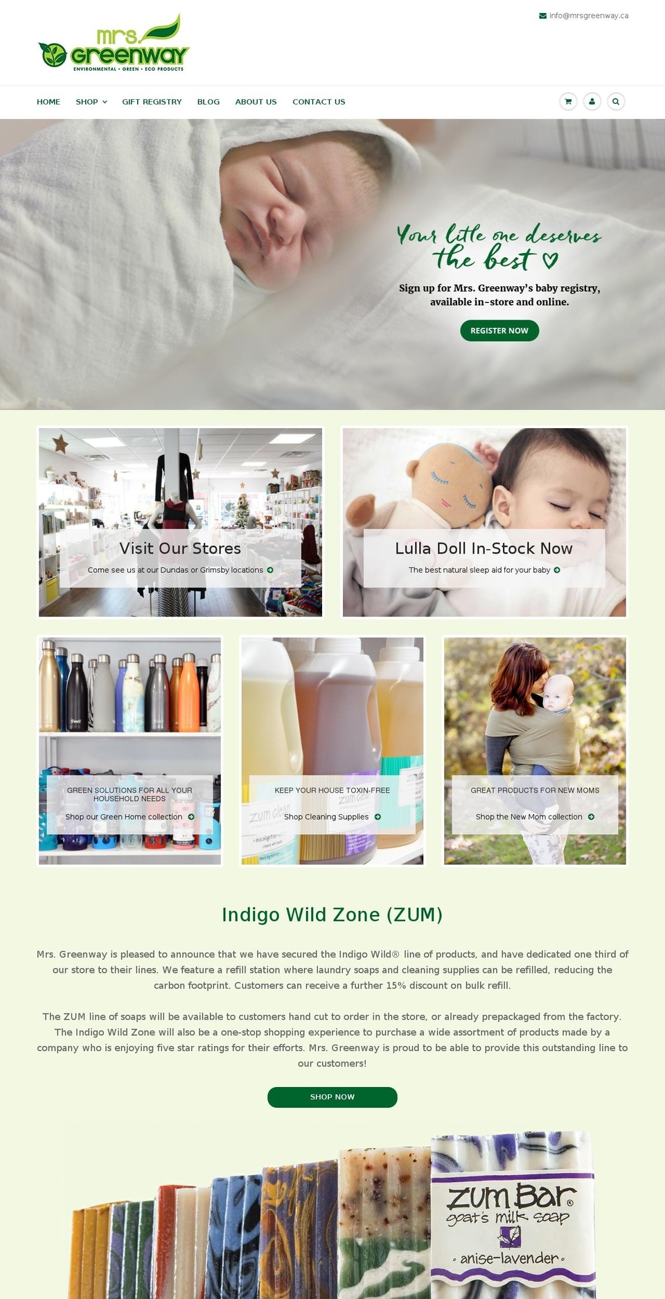 mrsgreenway.com shopify website screenshot