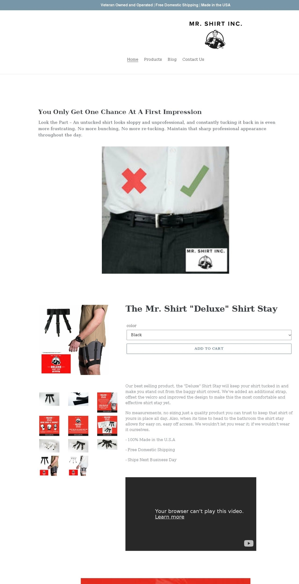 mrshirtinc.com shopify website screenshot