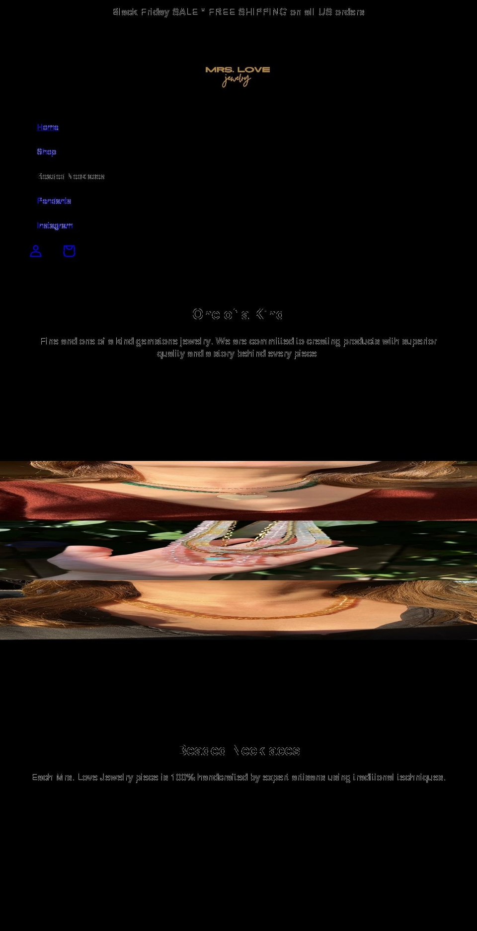 mrslovejewelry.com shopify website screenshot