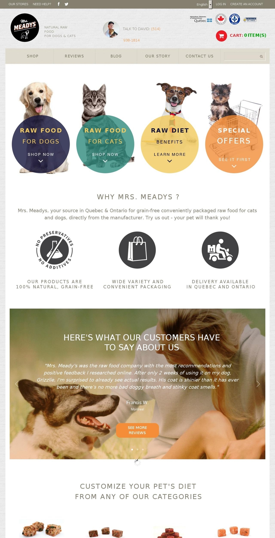 Website Theme Shopify theme site example mrsmeadys.ca