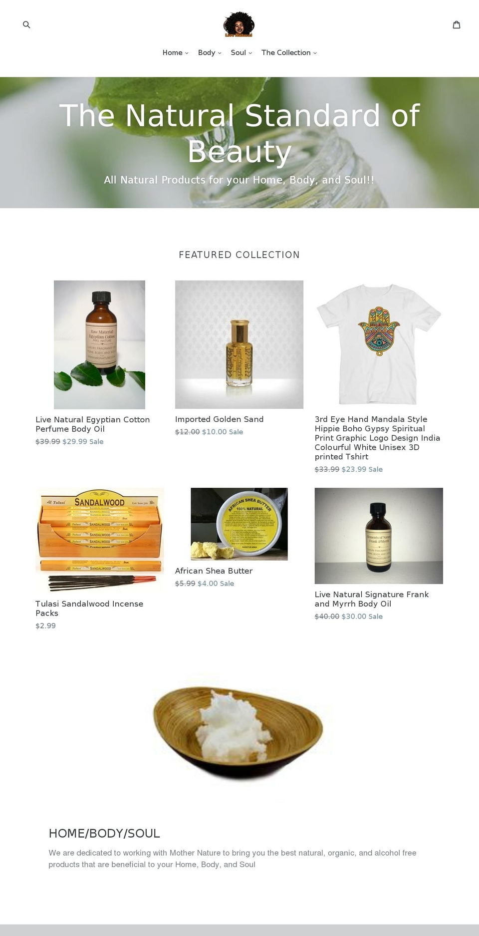 mrsnature.com shopify website screenshot