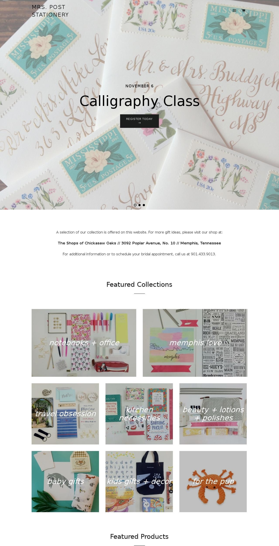 mrspoststationery.com shopify website screenshot