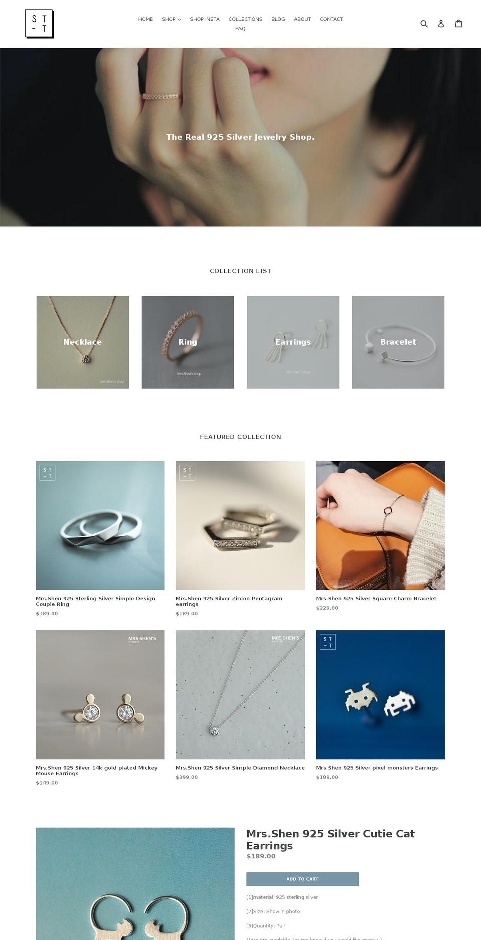 mrsshen.com — Shopify storefront screenshot