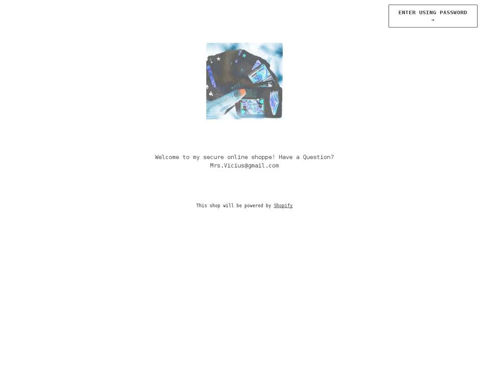 mrsvicius.com shopify website screenshot