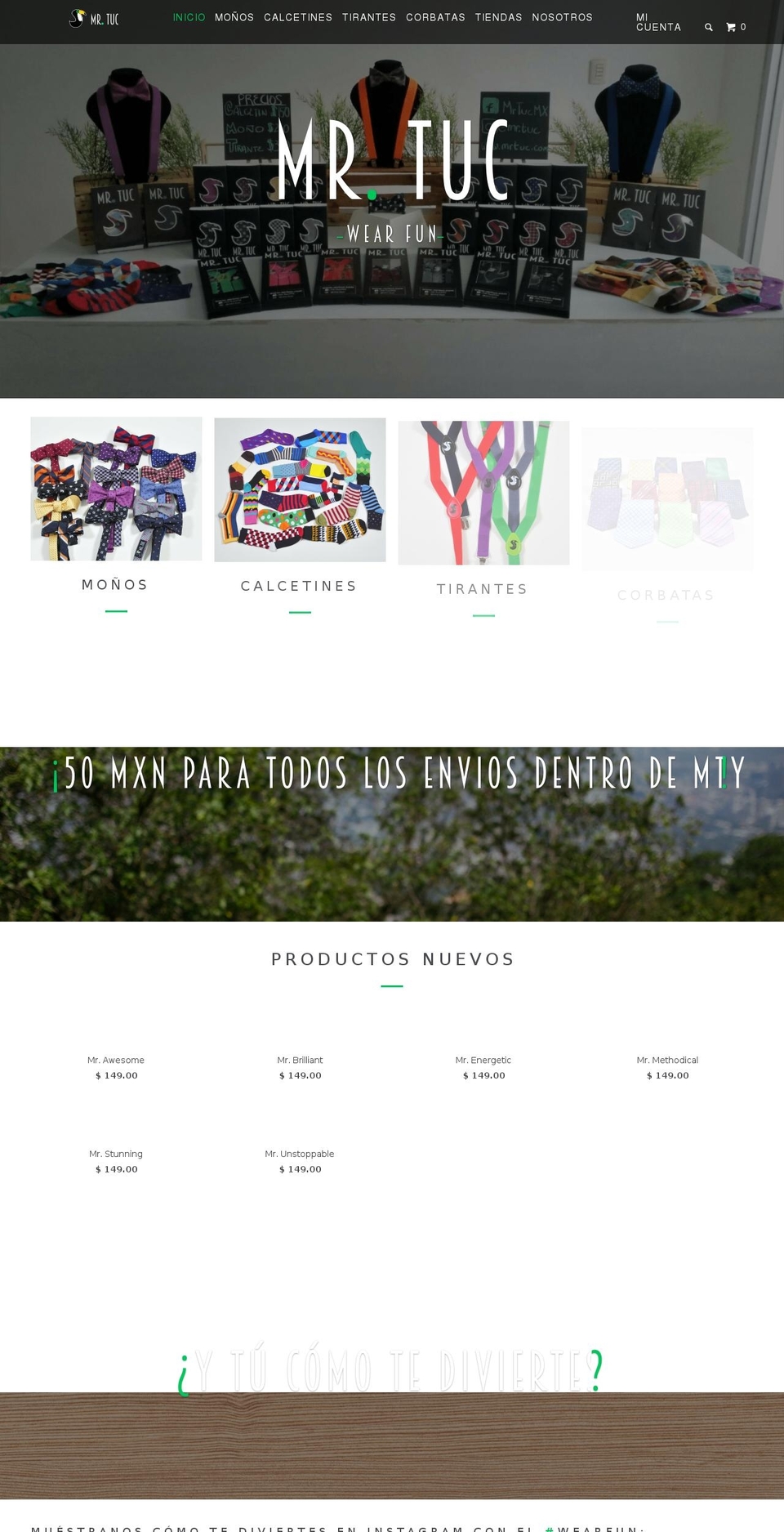 mrtuc.com shopify website screenshot