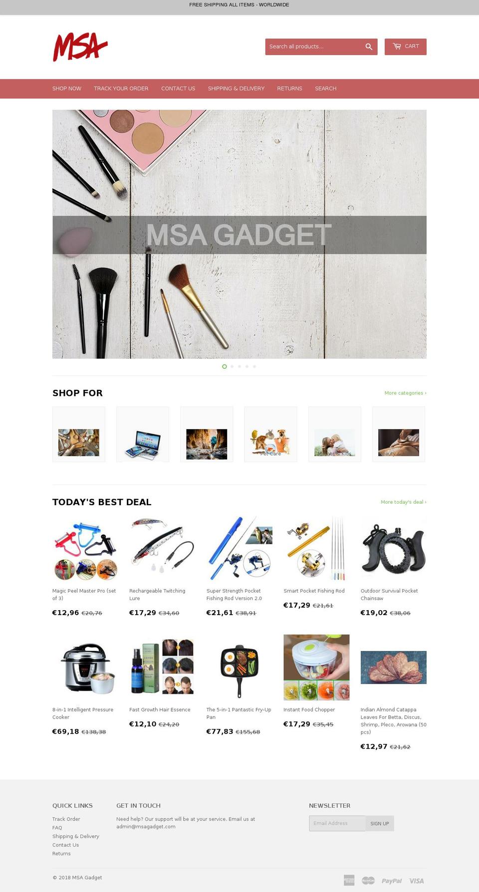 msagadget.com — Shopify storefront screenshot