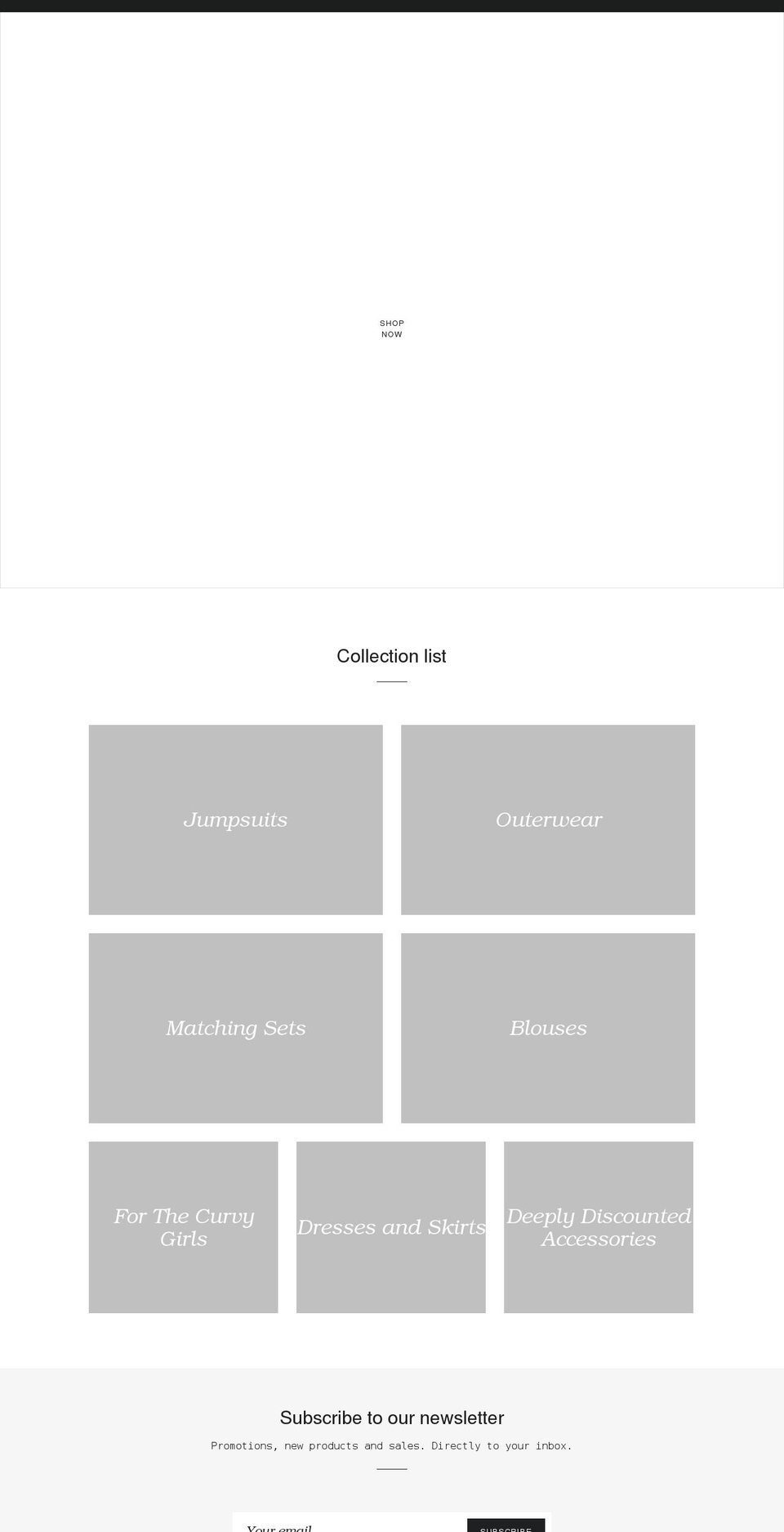 msbilliesboutique.com shopify website screenshot