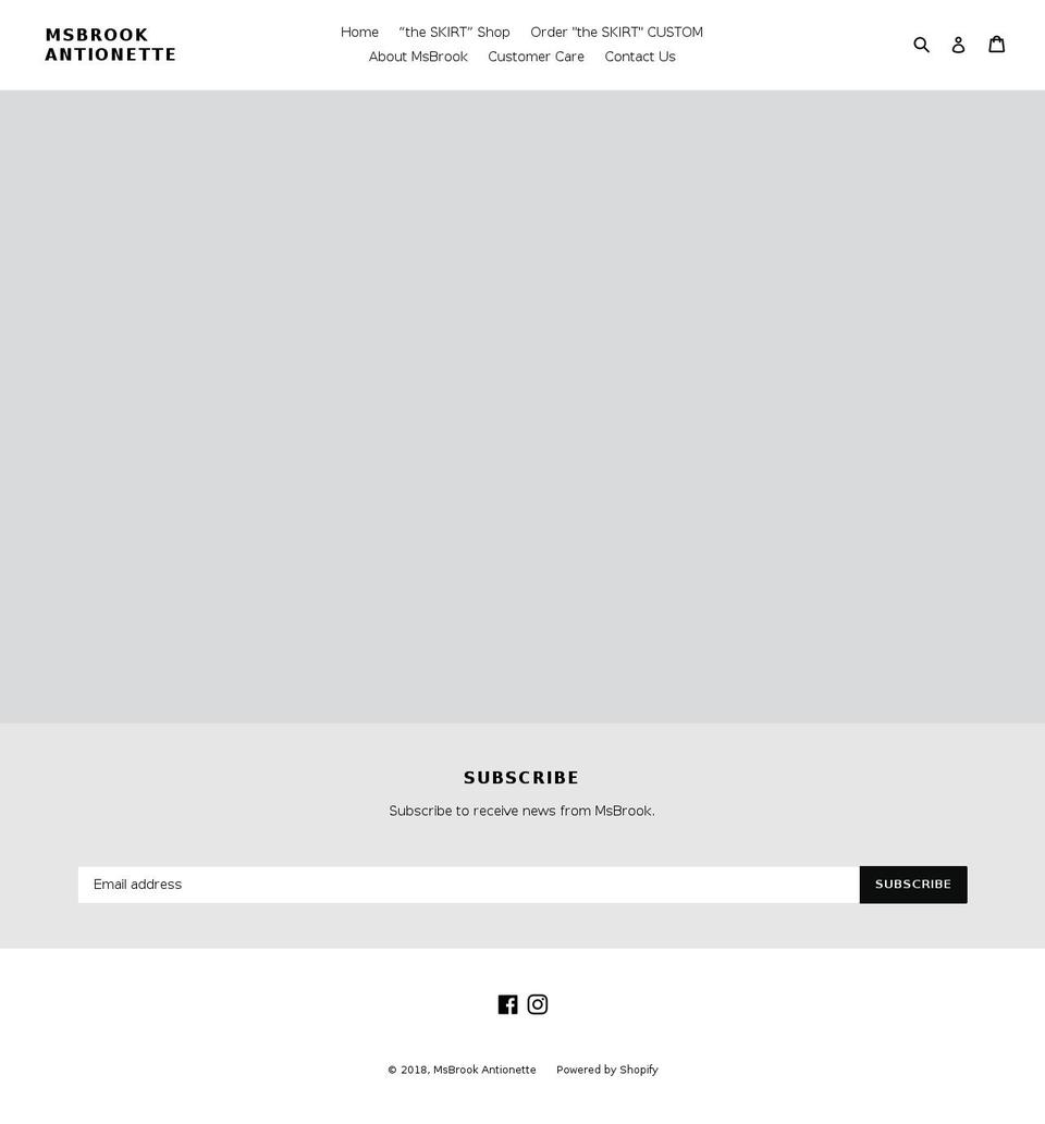 msbrook.com — Shopify storefront screenshot