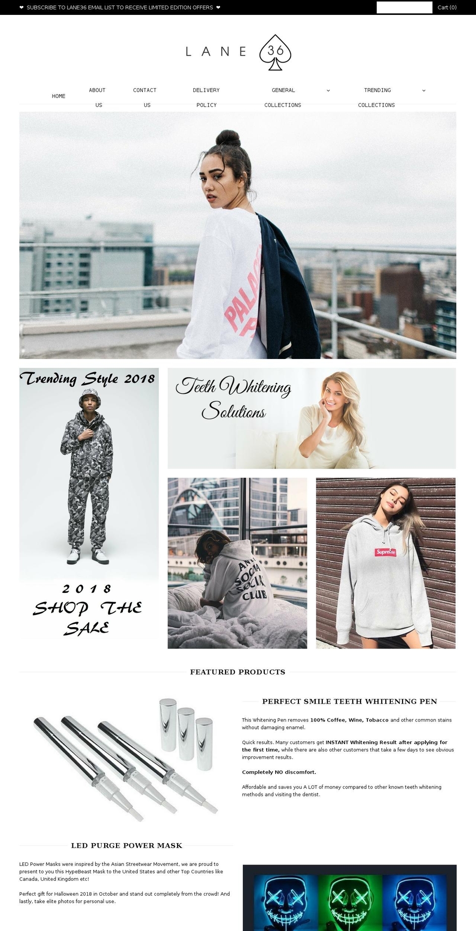 mscfashions.com — Shopify storefront screenshot