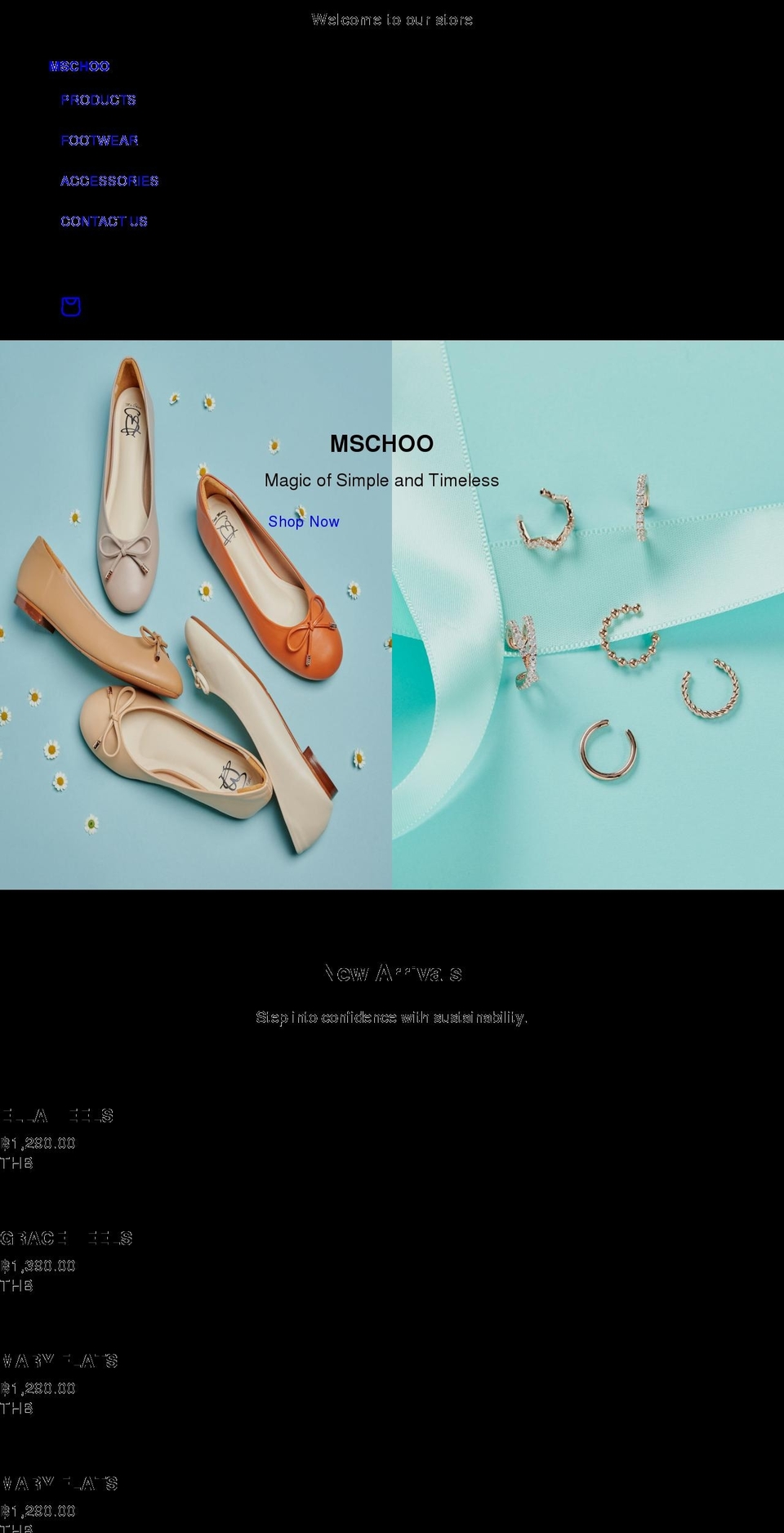 mschoo.com shopify website screenshot