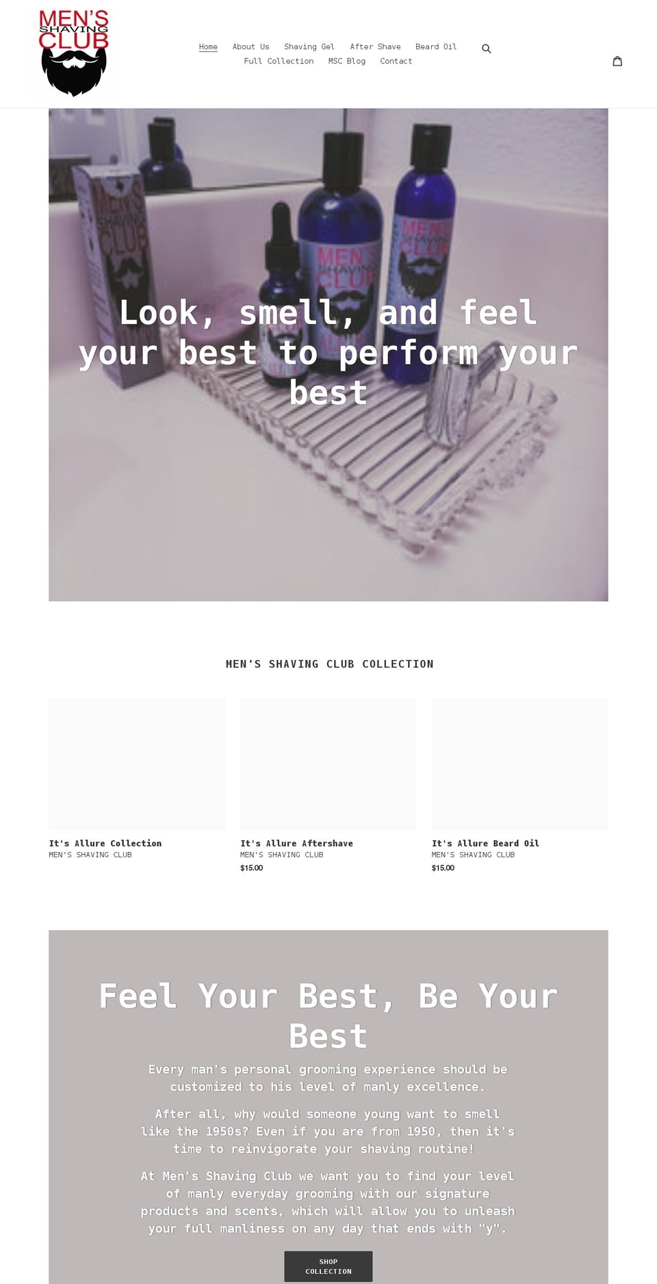 mscmercantile.com shopify website screenshot