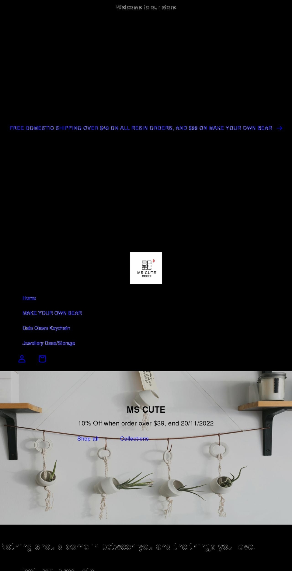 mscute.com.au shopify website screenshot