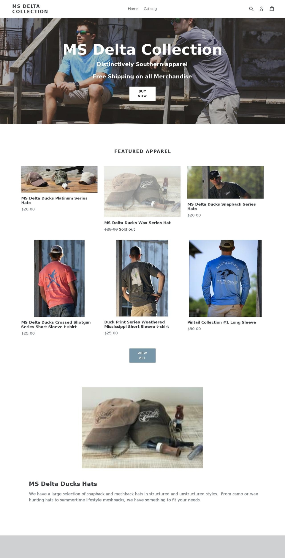msdeltacollection.com shopify website screenshot