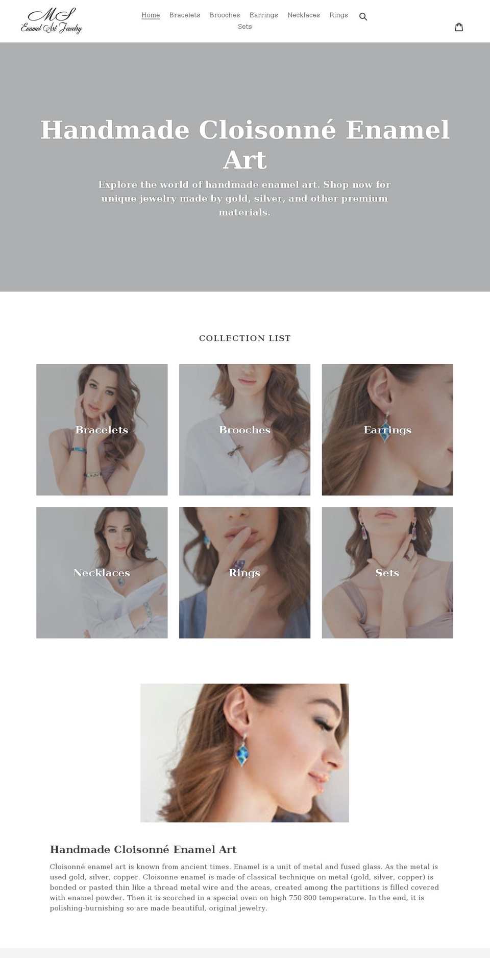 msenamelart.com shopify website screenshot