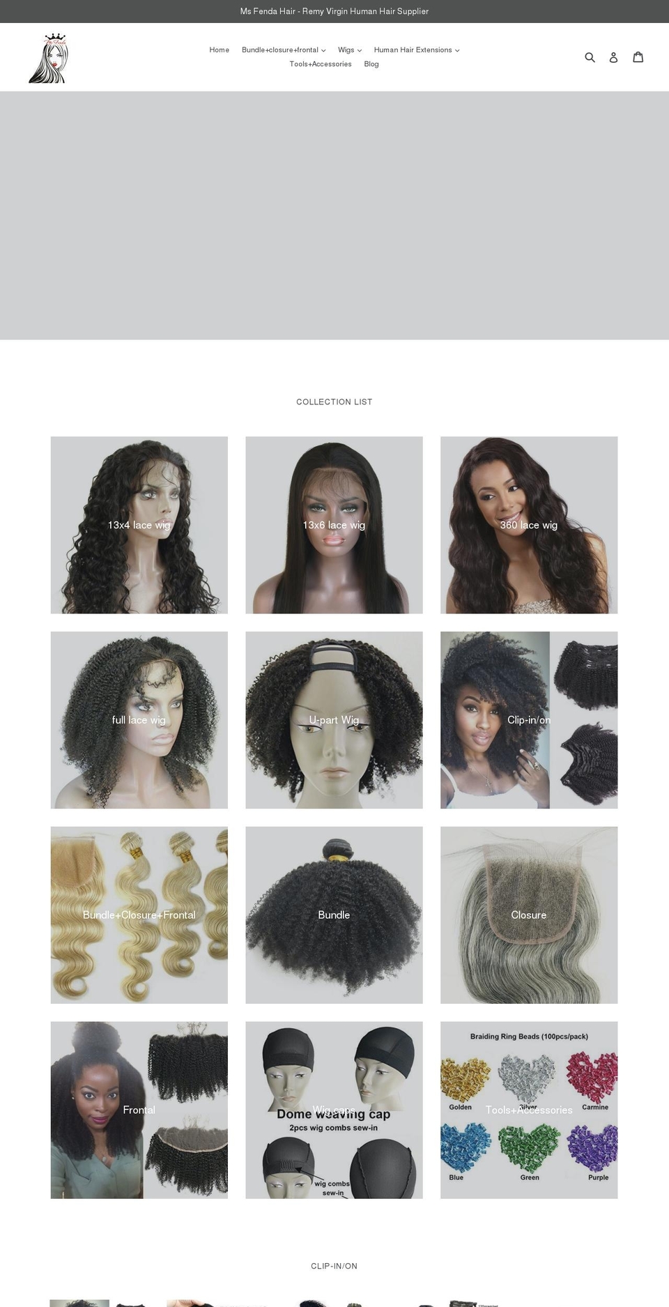 msfendahair.com shopify website screenshot