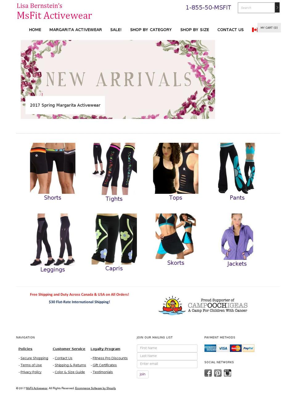 msfitusa.com shopify website screenshot