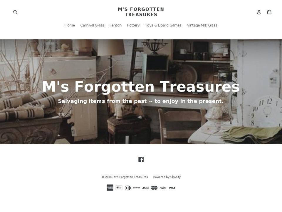 msforgottentreasures.com — Shopify storefront screenshot