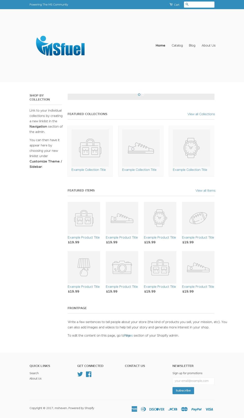 msfuel.com shopify website screenshot
