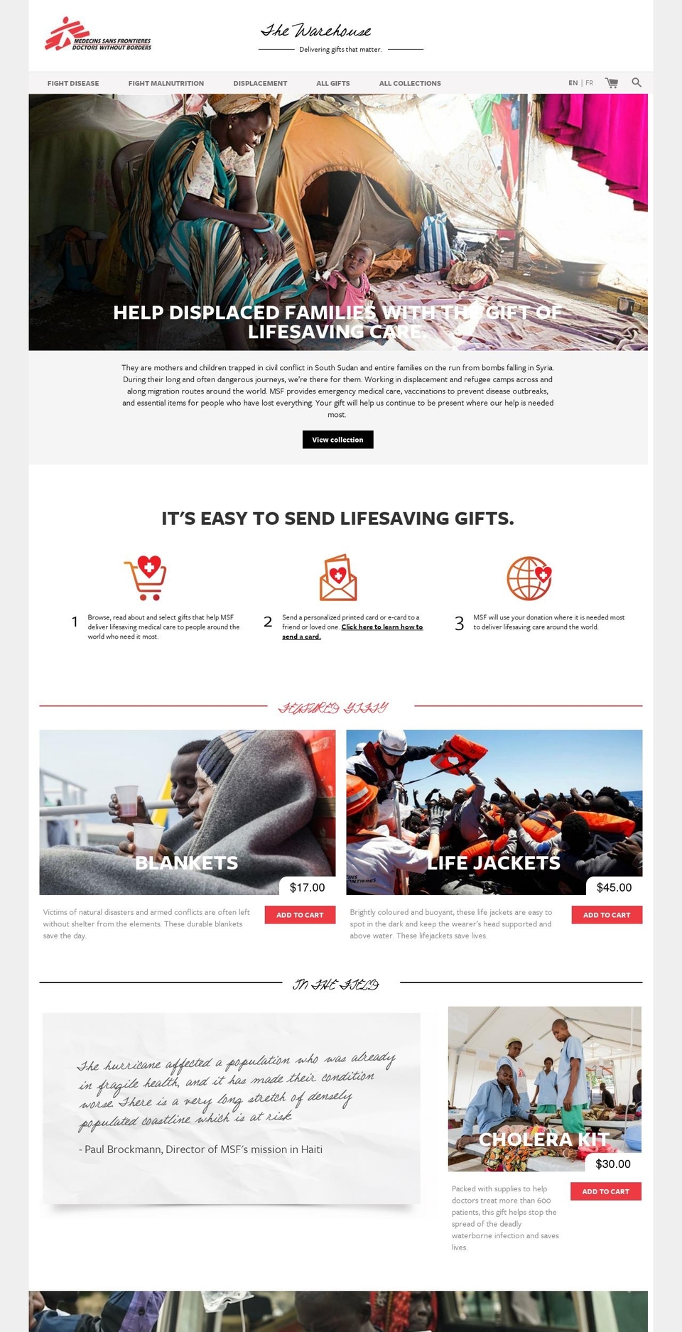 msfwarehouse.com — Shopify storefront screenshot