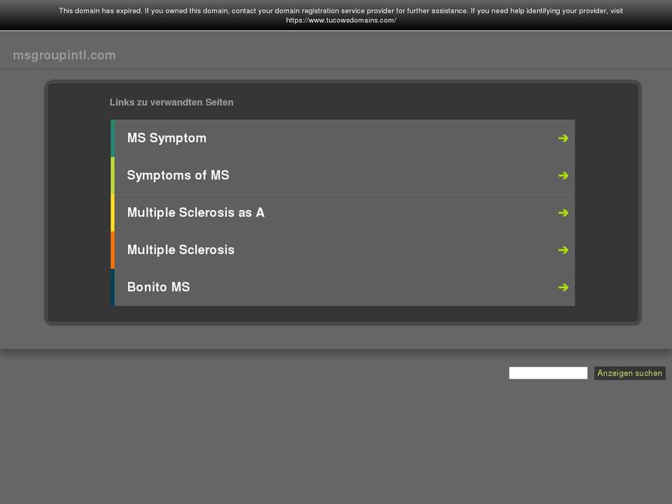 msgroupintl.com — Shopify storefront screenshot