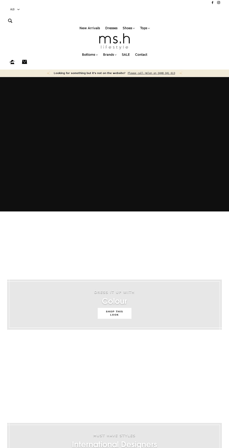 mshlifestyle.com.au shopify website screenshot