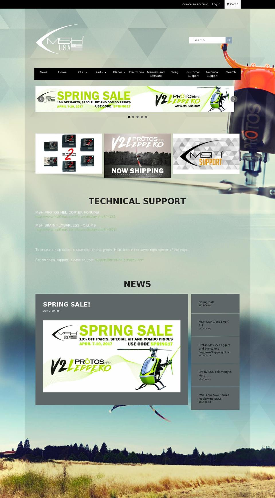 mshusa.com shopify website screenshot
