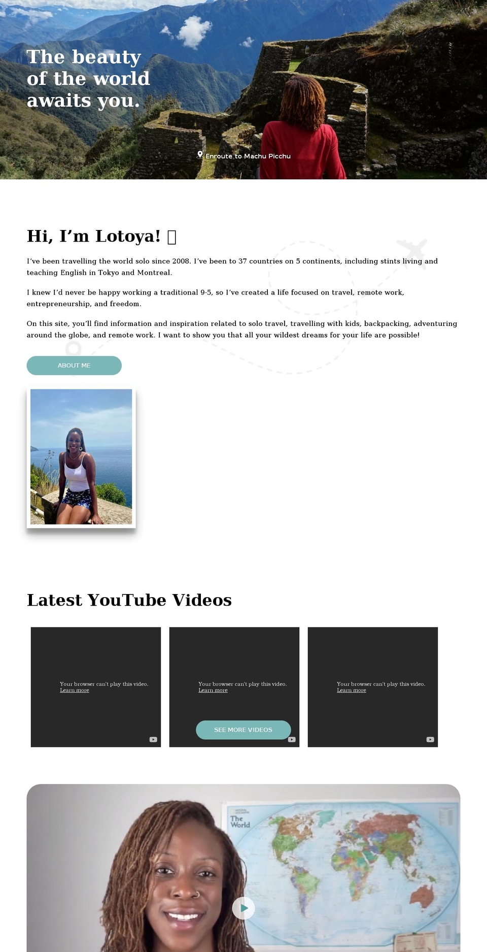 msjacksontravels.com shopify website screenshot