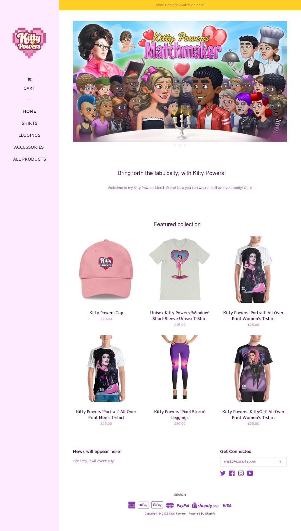 mskittypowers.com — Shopify storefront screenshot