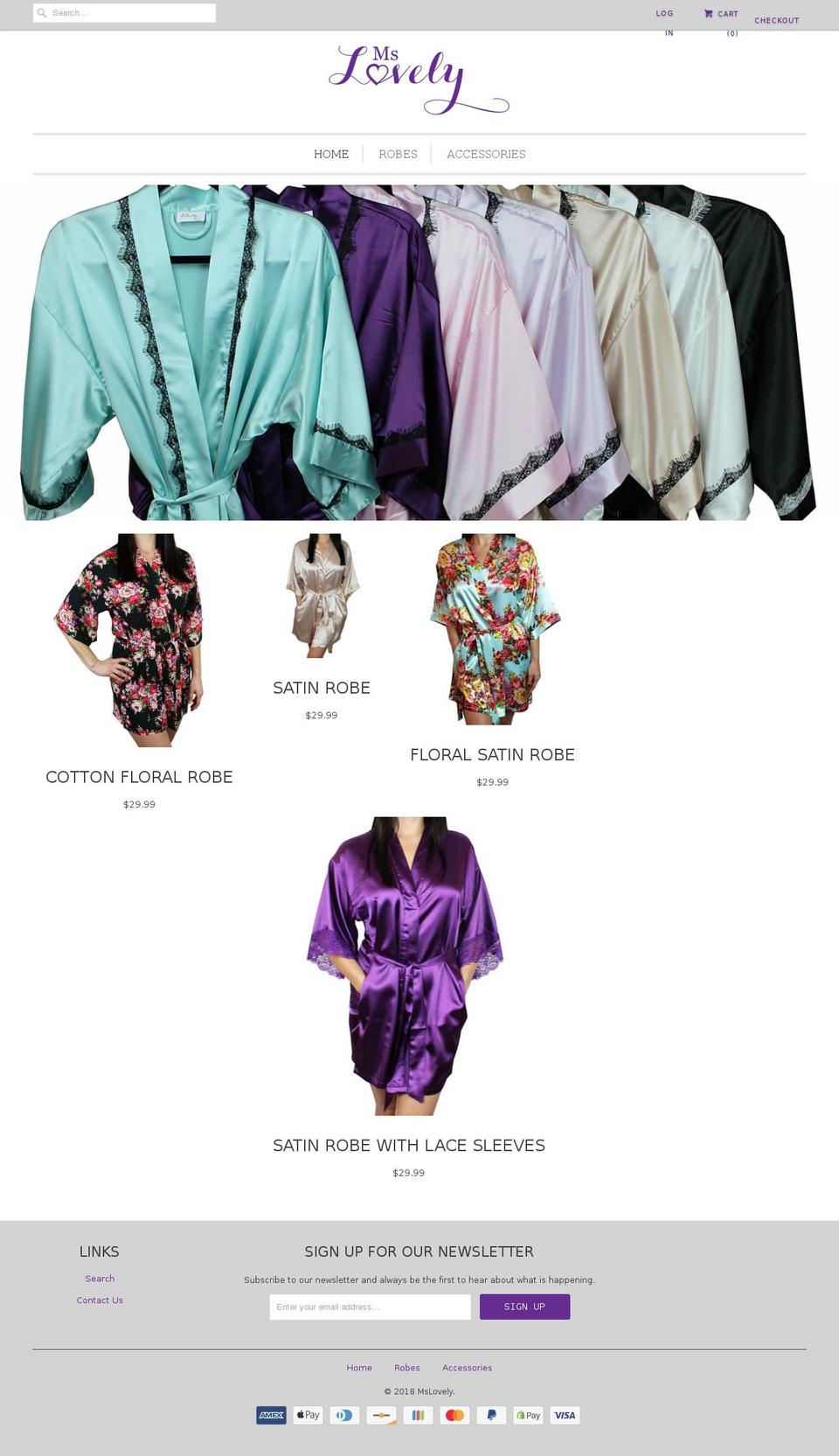 mslovely.com shopify website screenshot