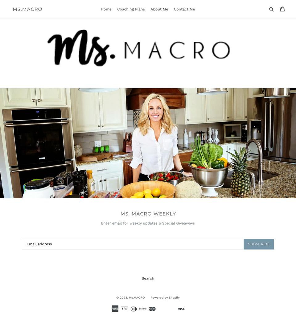 msmacro.net shopify website screenshot