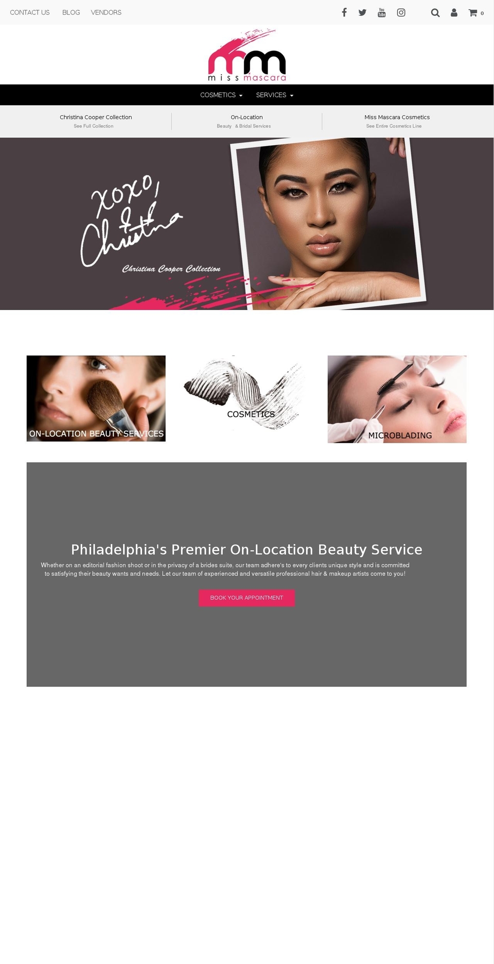 msmascara.com — Shopify storefront screenshot