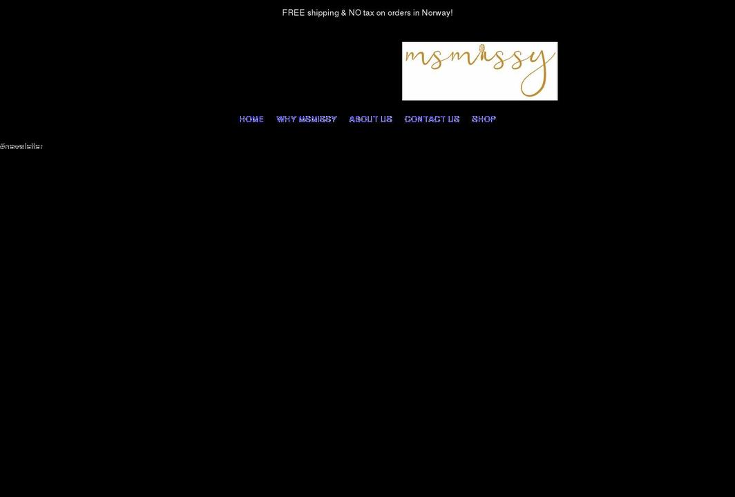 msmissy.com shopify website screenshot