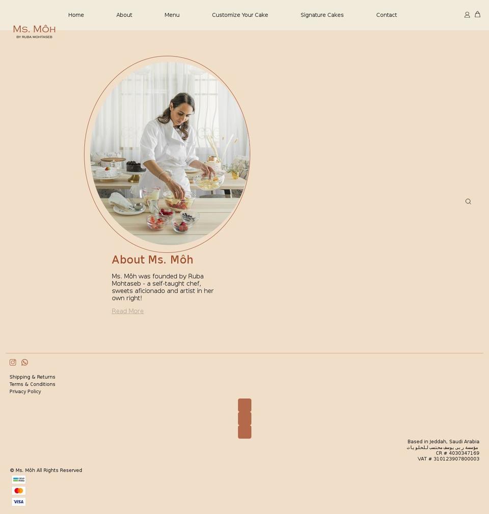 msmoh.com shopify website screenshot