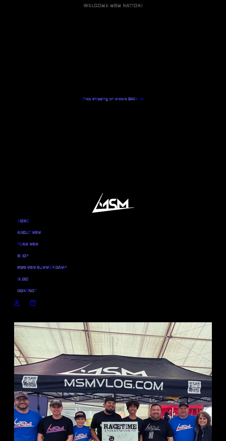 msmvlog.com shopify website screenshot