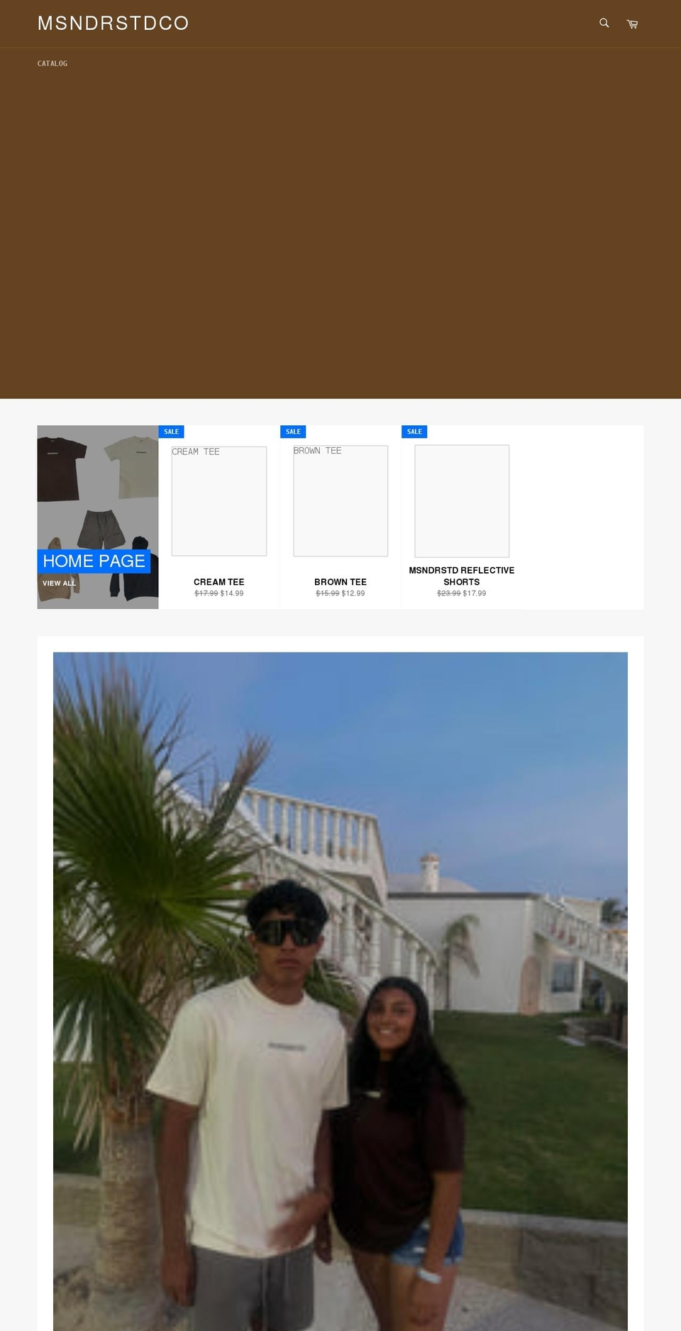 msndrstd.com shopify website screenshot