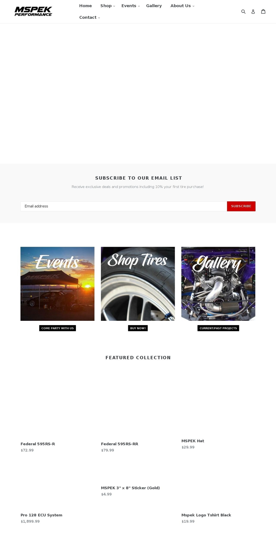 Ride with Installments message Shopify theme site example mspek.com