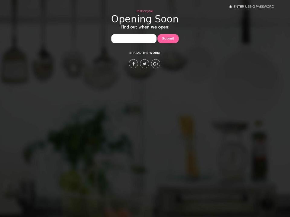 msponytail.com — Shopify storefront screenshot