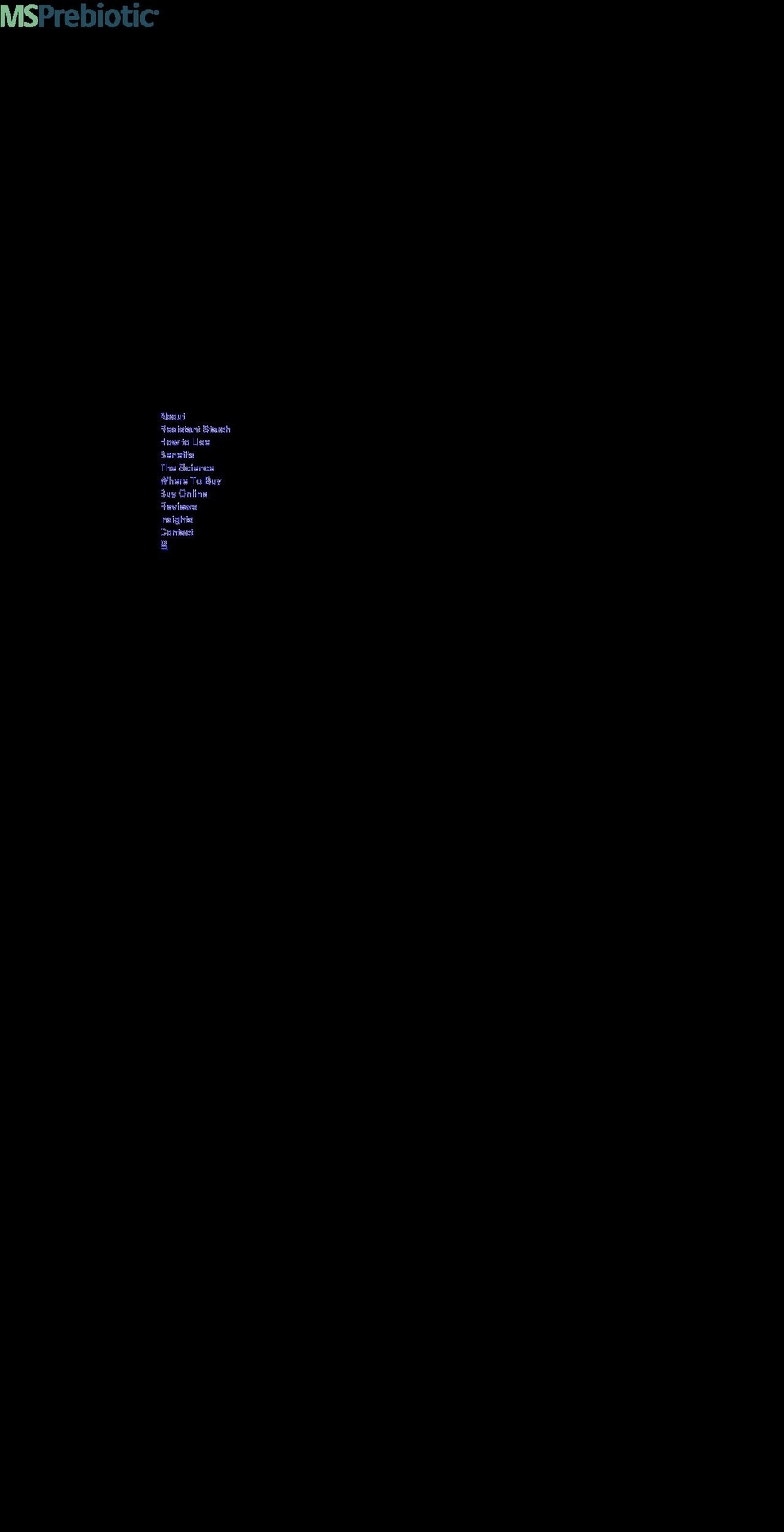 msprebiotic.ca shopify website screenshot
