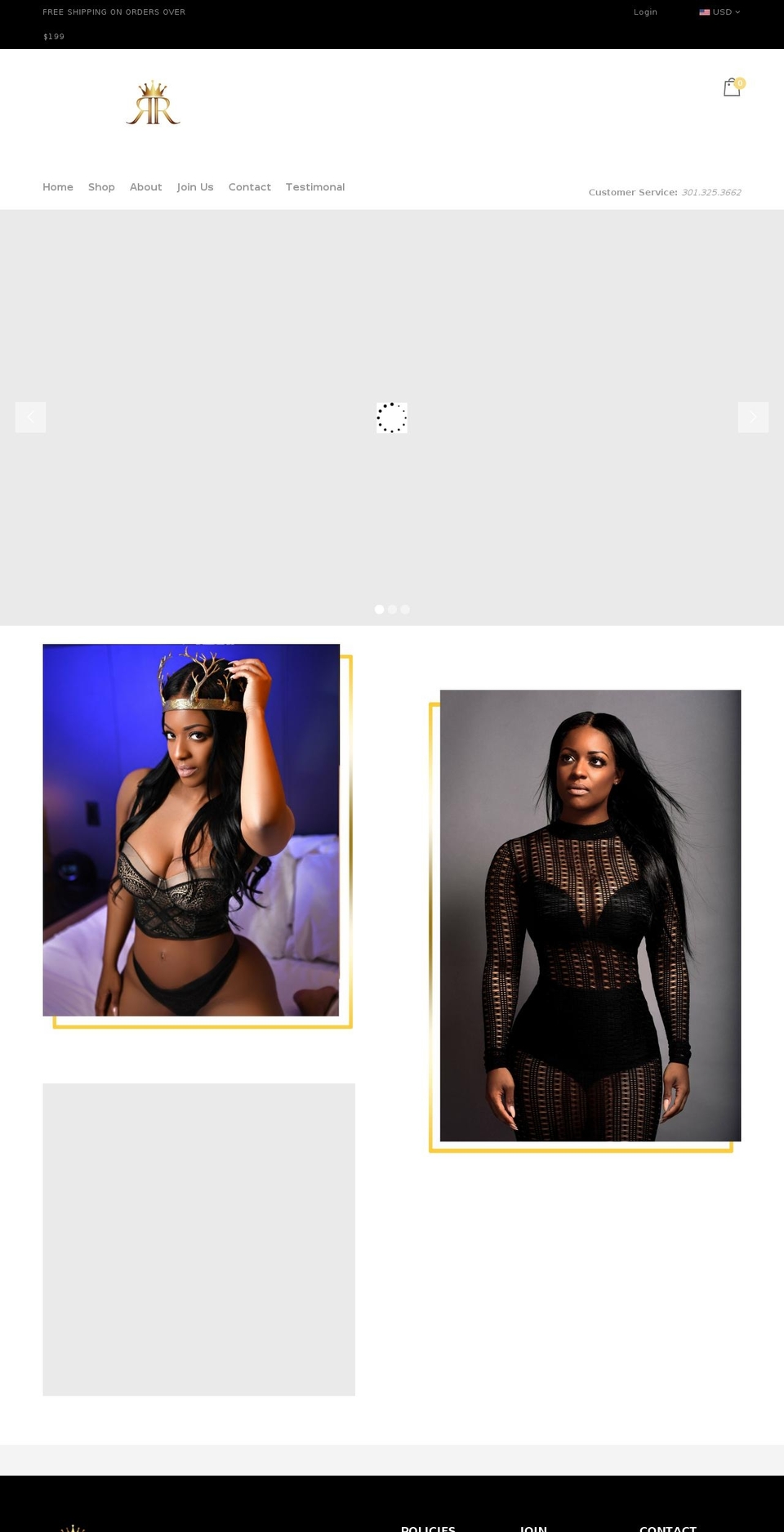 msrochellerenee.com shopify website screenshot