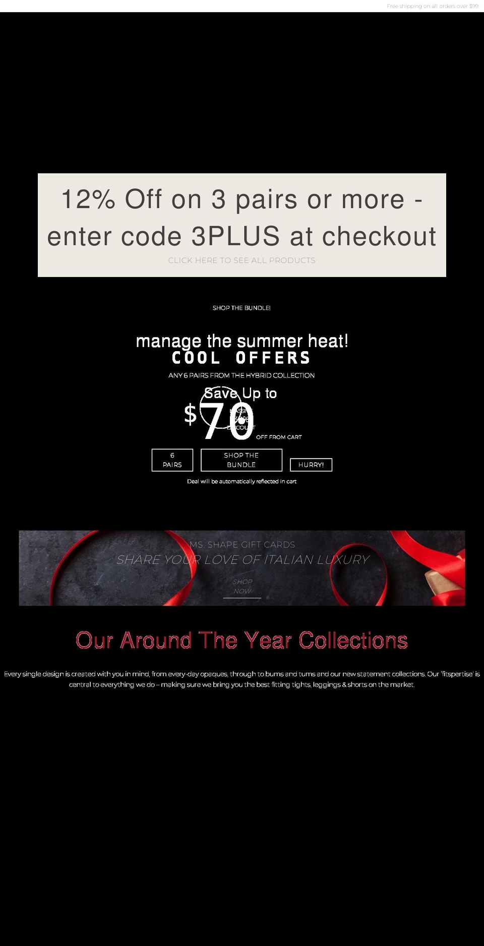 msshape.com shopify website screenshot