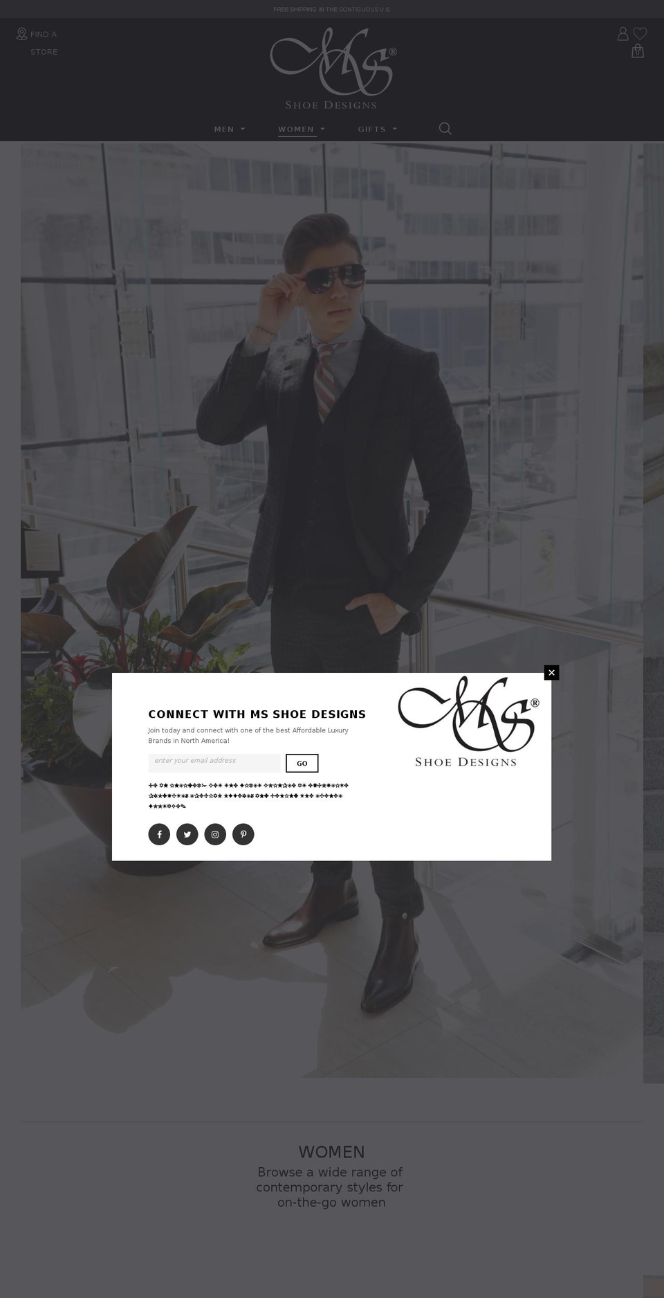 msshoedesigns.com shopify website screenshot