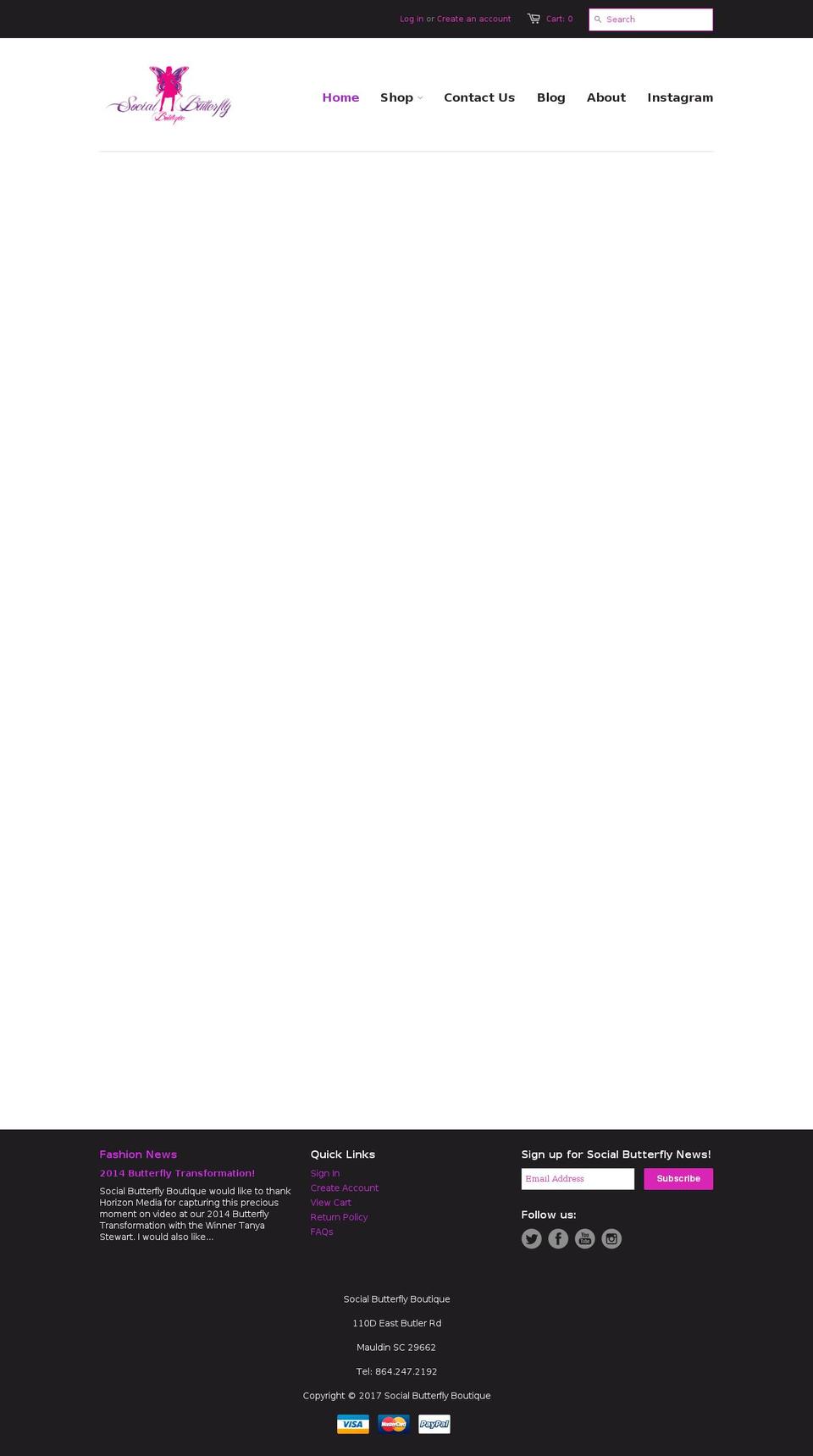 mssocialbutterfly.com shopify website screenshot