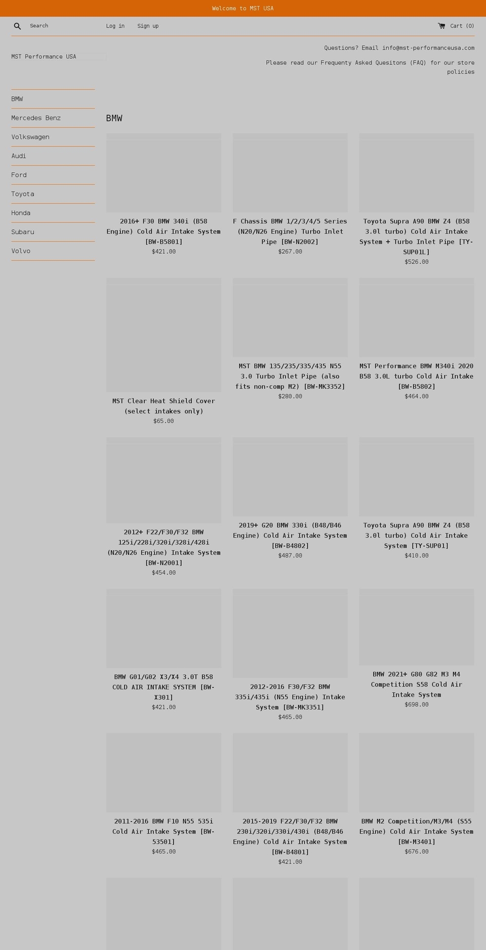 mst-performanceusa.com shopify website screenshot
