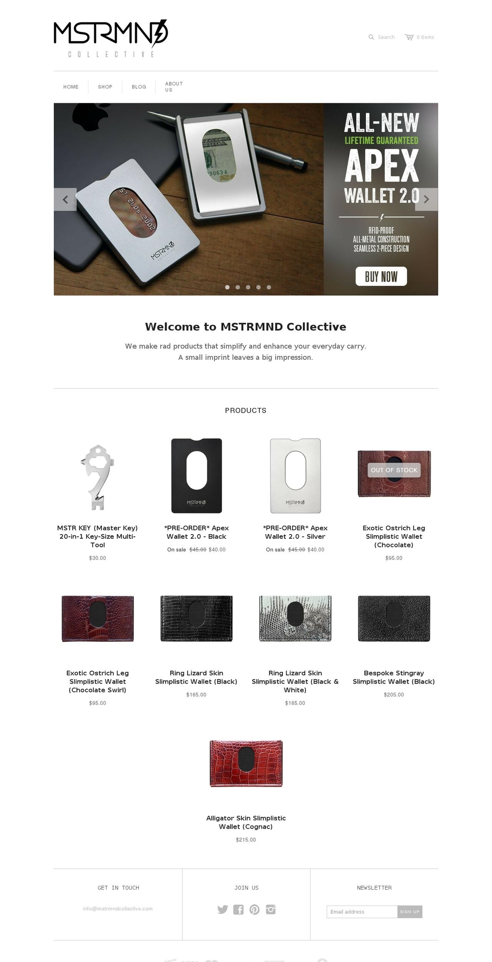 Atlantic Shopify theme site example mstrmndcollective.com