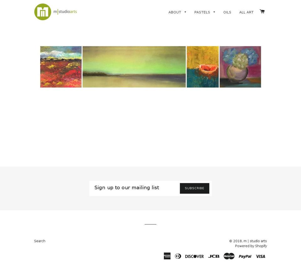 mstudioarts.net shopify website screenshot
